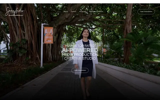 Jaime Andres Media website homepage