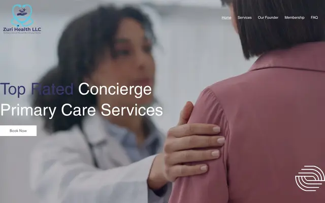 Zuri Health website homepage